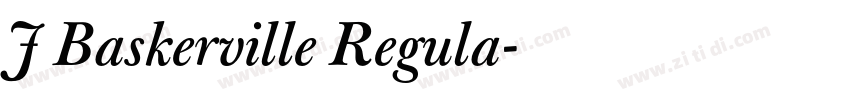 J Baskerville Regula字体转换